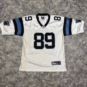 Steve Smith #89 Carolina Panthers jersey Reebok  Size 48 White Blue Black